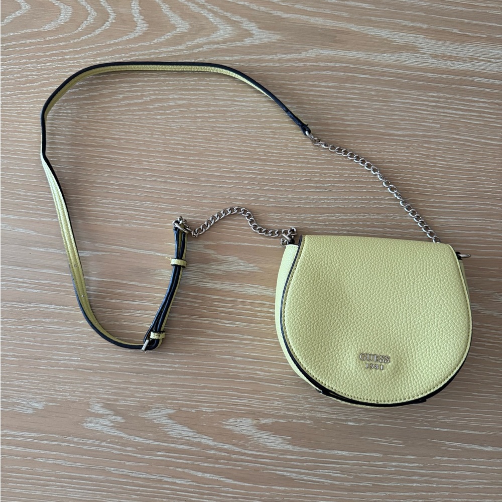 GUESS Butter Yellow Crossbody Bag
